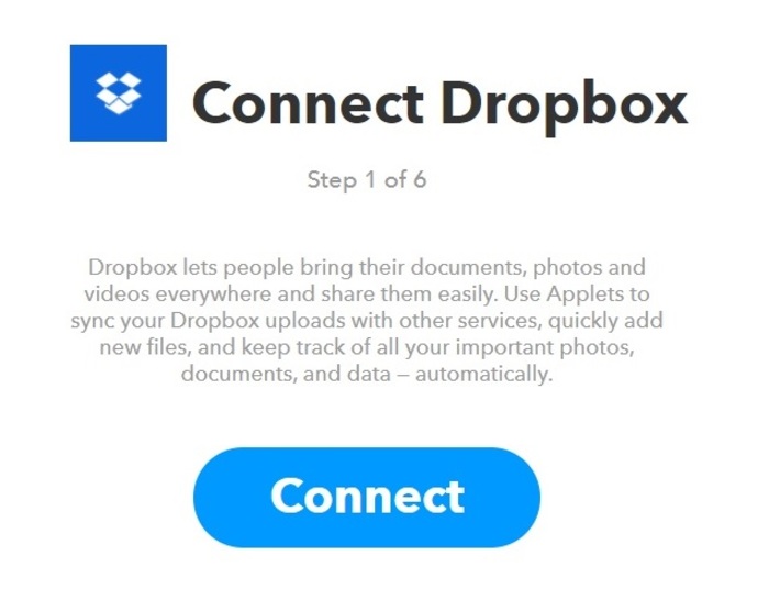 Connect Dropbox