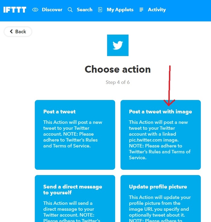 Post tweet with image