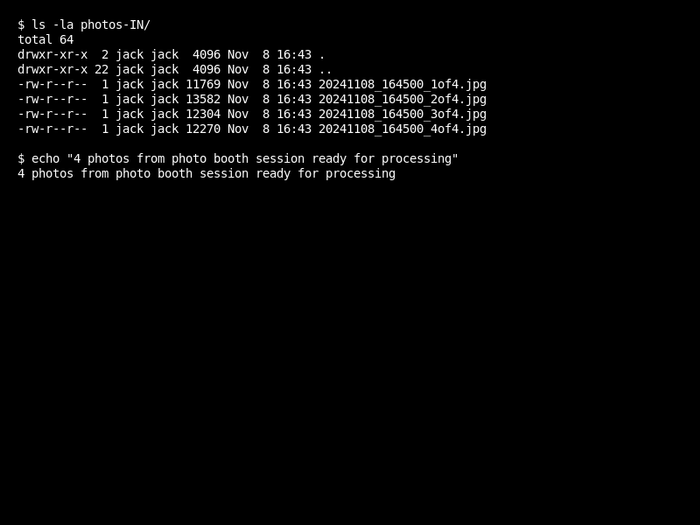 Placing images into [photos-IN] directory